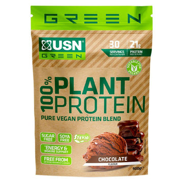 100% Vegan Plant Protein Powder Chocolate - 900G